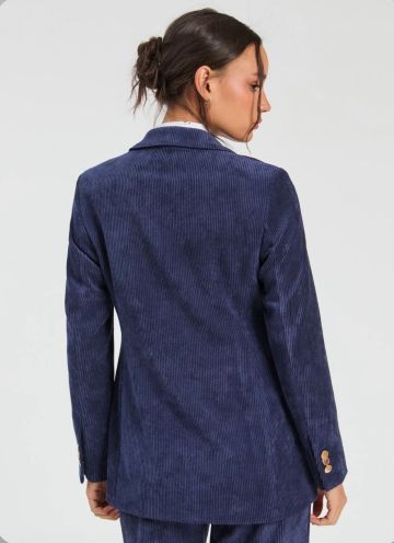 VILAGALLO 33739 NAVY CORDUROY BLAZER