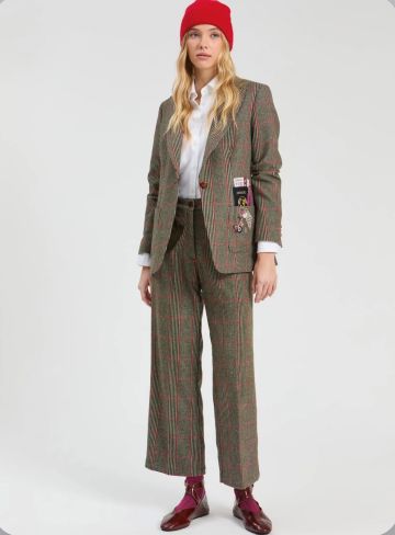 VILAGALLO 33833 PLAID TROUSERS