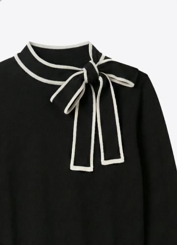 VILAGALLO 33976 BLACK BOW KNIT