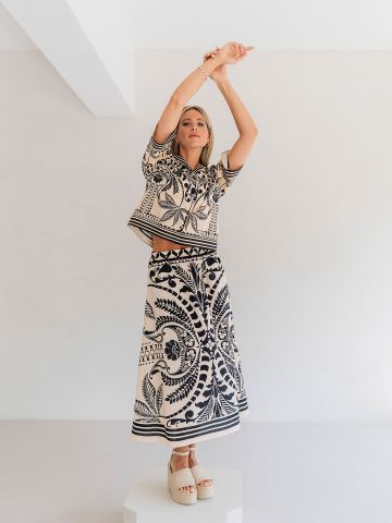 YIPPIE HIPPIE PRINT SHIRT