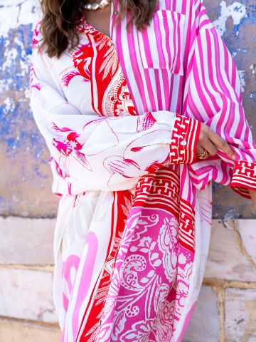 YIPPIE HIPPIE CHEERFUL SHIRT DRESS