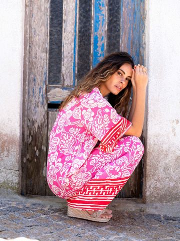 YIPPIE HIPPIE TUNIC PRINT DRESS