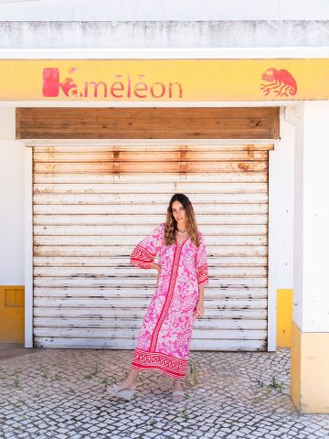 YIPPIE HIPPIE TUNIC PRINT DRESS