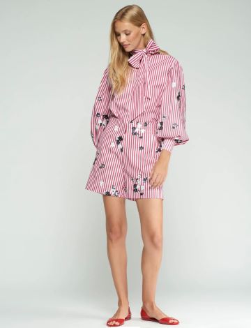 VILAGALLO 33364 RED STRIPED SHORTS