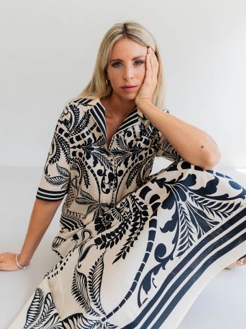 YIPPIE HIPPIE PRINT SKIRT