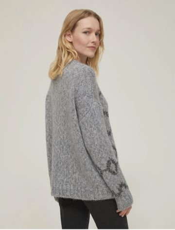 PENNY BLACK LUREX EMBELLISHED SWEATER