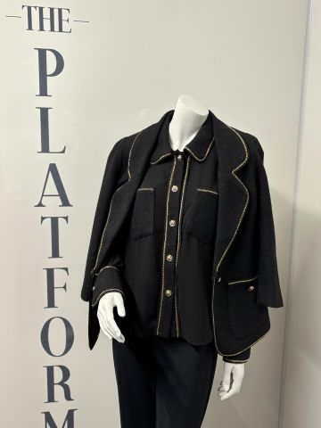 EDWARD ACHOUR PARIS CHAIN DETAIL BLOUSE