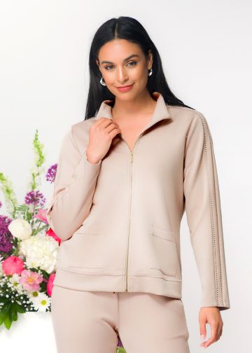 ELENA WANG EW36105 ZIP JACKET