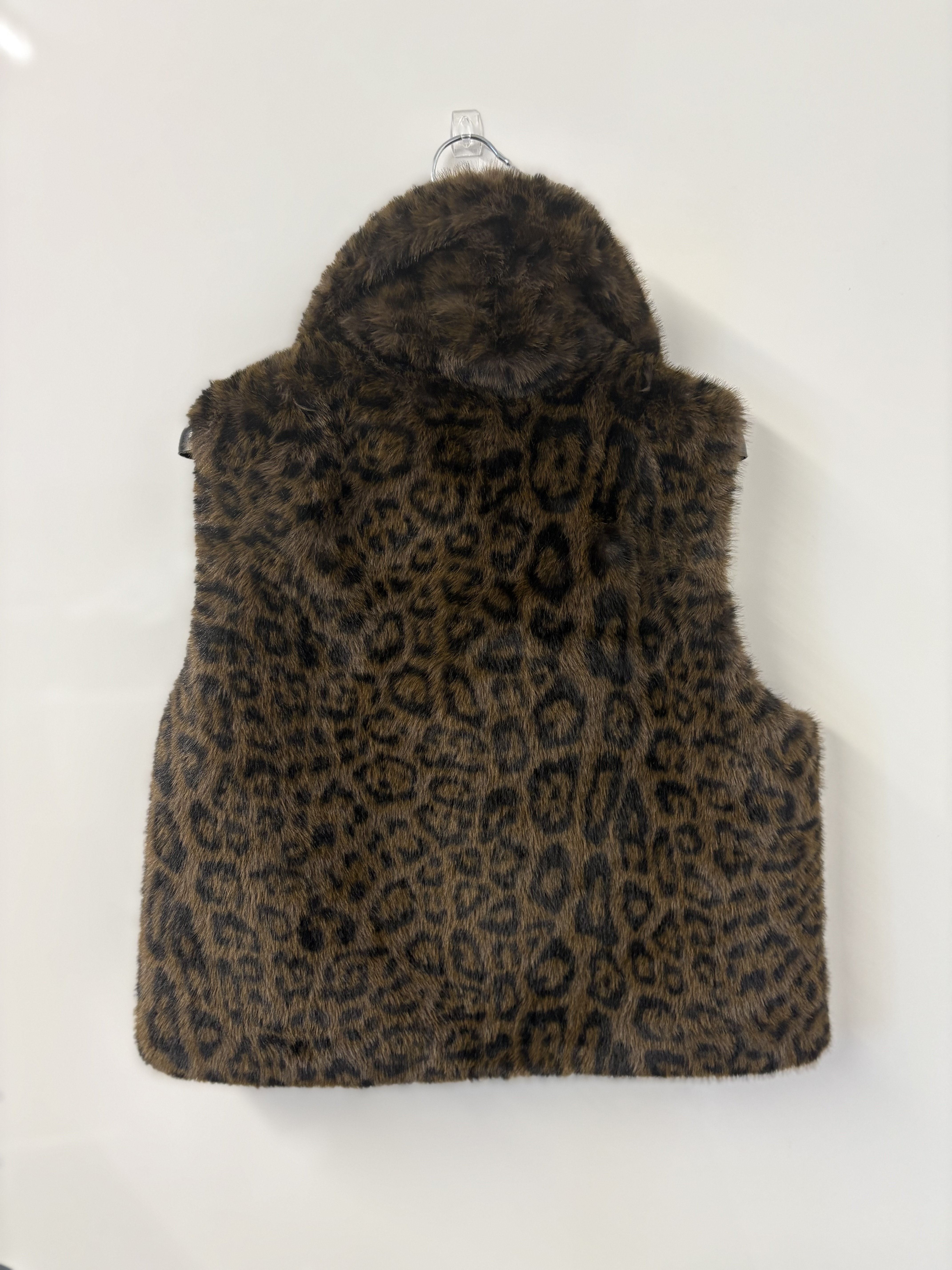 VILAGALLO 33765 LEOPARD FAUX FUR GILET
