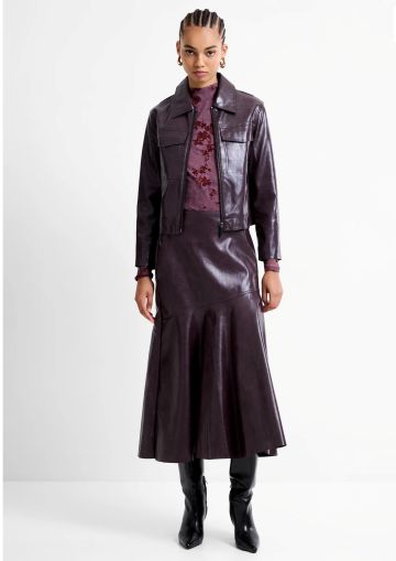 FRENCH CONNECTION KAYLEIGH PU BOMBER JACKET