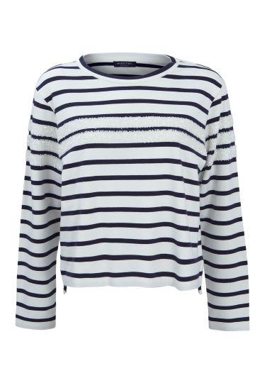 MARGITTES STRIPE SWEAT