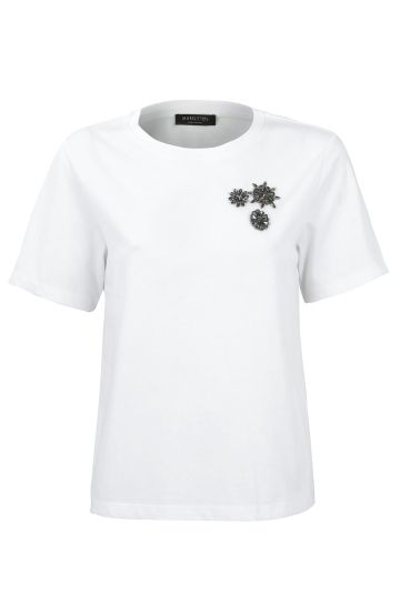 MARGITTES TSHIRT WITH CRYSTAL DETAIL