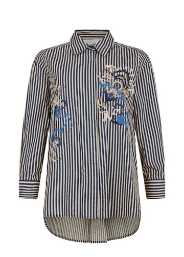 NOEN STRIPE EMBROIDERED 86261 81294 SHIRT