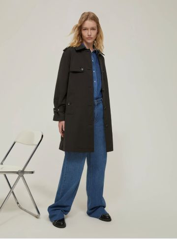 PENNY BLACK RIGEL BLACK TRENCH COAT