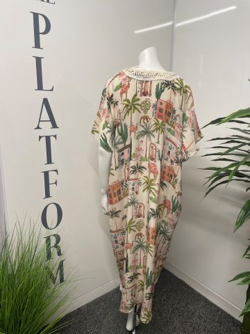 STELLA MORETTI AZA KAFTAN DRESS MOROCCAN MULE
