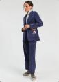 VILAGALLO 33739 NAVY CORDUROY BLAZER