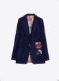 VILAGALLO 33739 NAVY CORDUROY BLAZER