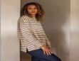 CHALK BRYONY STRIPE TOP