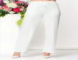 ELENA WANG EW36043 OFF WHITE JERSEY TROUSER