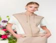 ELENA WANG EW36160 SAND/OFF WHITE JACKET