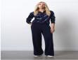 FRENCH CONNECTION HANNAH KNIT SEQUIN SIDE PANEL TROUSER