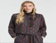 VILAGALLO 33997 STRIPED INDIAN FLOWER SHIRT