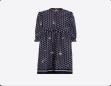 VILAGALLO 33877 NAVY MIDI DRESS