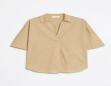 iBLUES KIWI COTTON POPLIN V NECK SHIRT