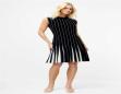 FRENCH CONNECTION MARI SLEEVELESS PLEATED DRESS