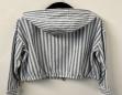 MARGITTES STRIPED HOODED WOVEN JACKET