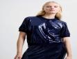 FRENCH CONNECTION HANNAH KNIT SEQUIN SHORT SLEEVE 