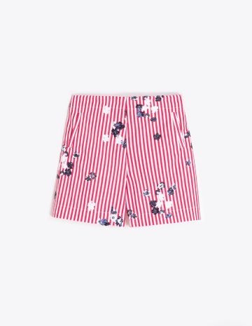 VILAGALLO 33364 RED STRIPED SHORTS