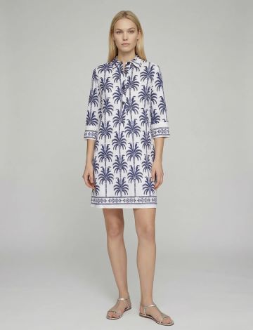 VILAGALLO 33589 TOUCAN AND PALM TREE DRESS