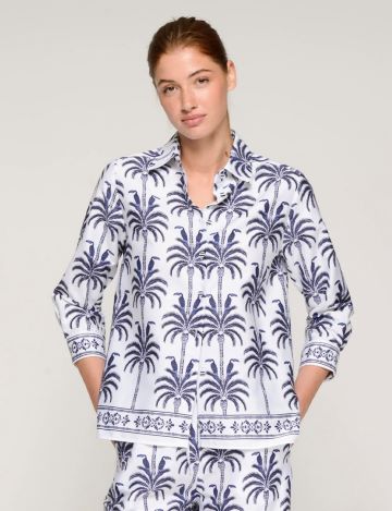 VILAGALLO 33590 TOUCAN AND PALM SHIRT