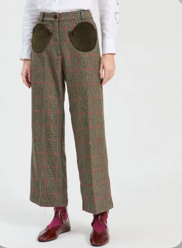 VILAGALLO 33833 PLAID TROUSERS