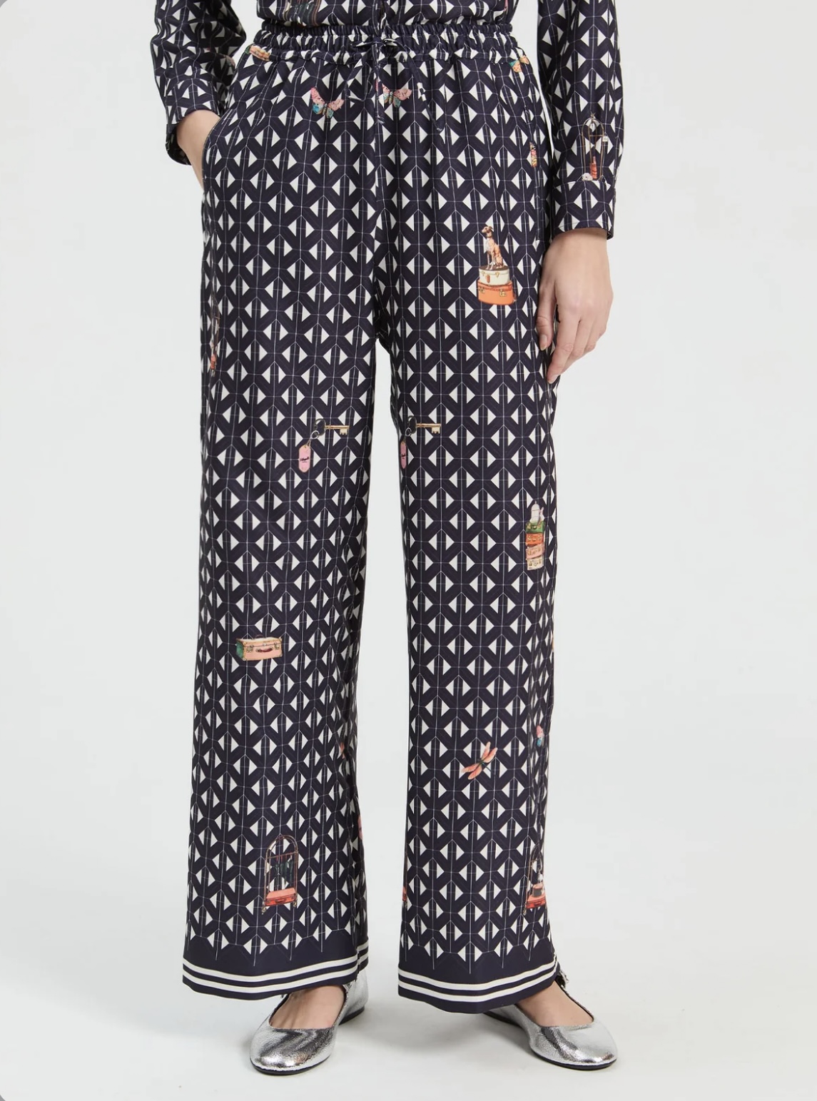 VILAGALLO 33871 NAVY HOTEL STRAIGHT LEG