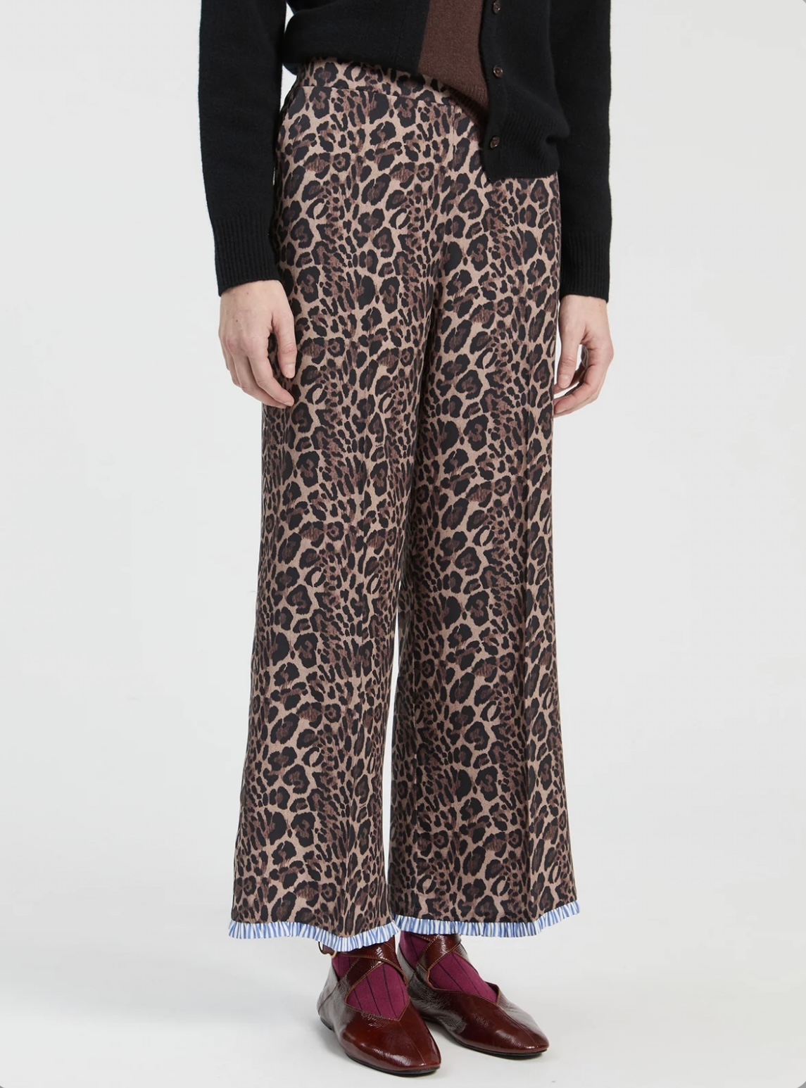 VILAGALLO 34047 ANIMAL PRINT TROUSER