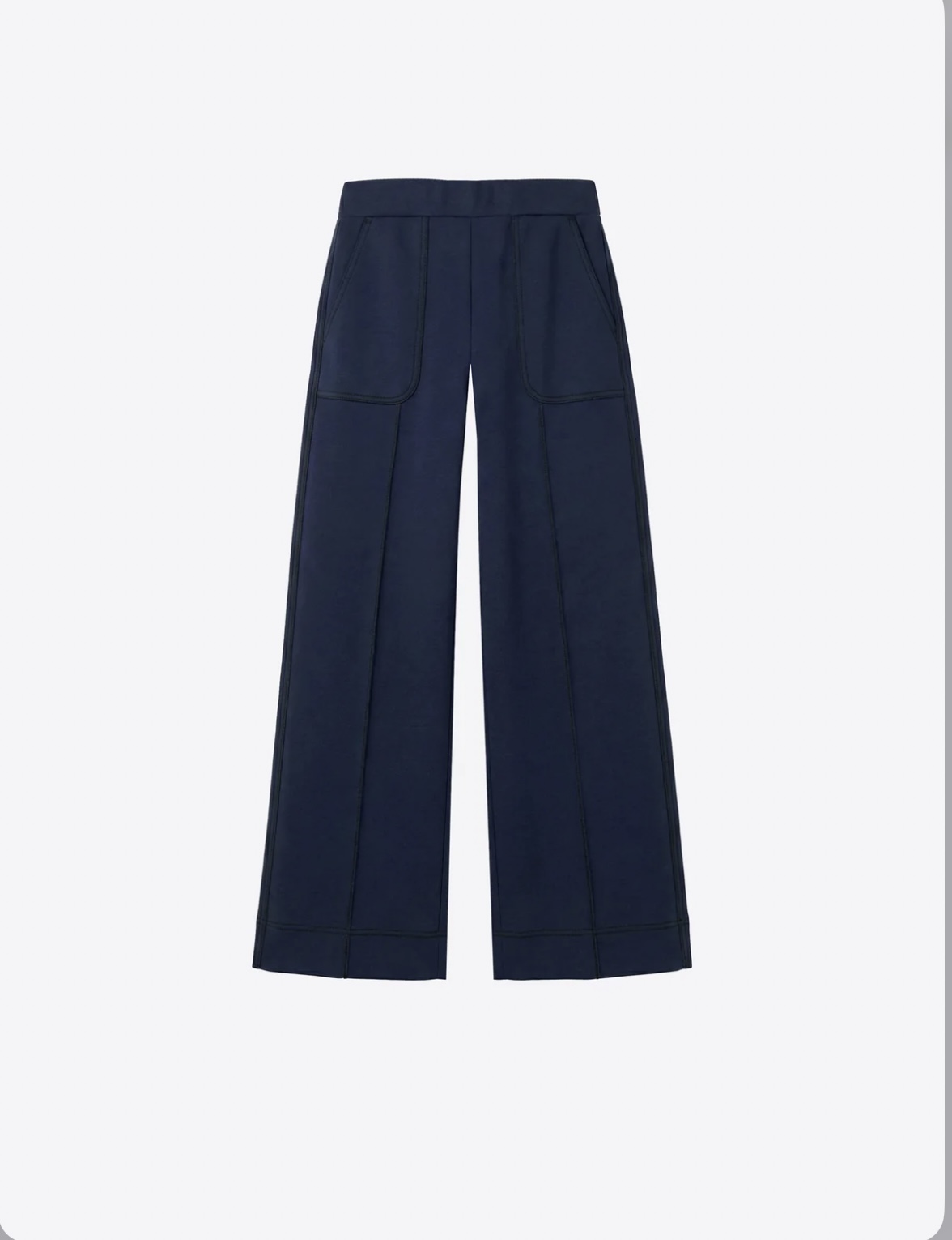 VILAGALLO 33842  NAVY KNIT TROUSER