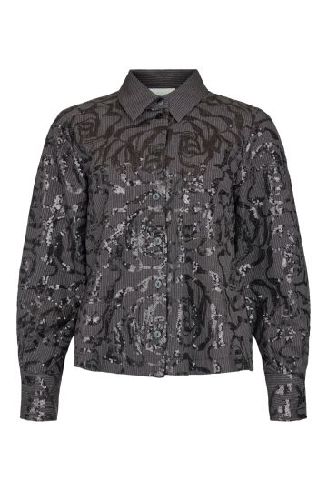 NOEN 86305 PINSTRIPE SEQUIN SHIRT