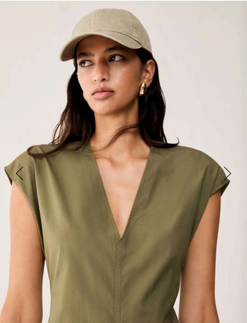 PENNY BLACK GOMMOSO POPLIN MIDI DRESS